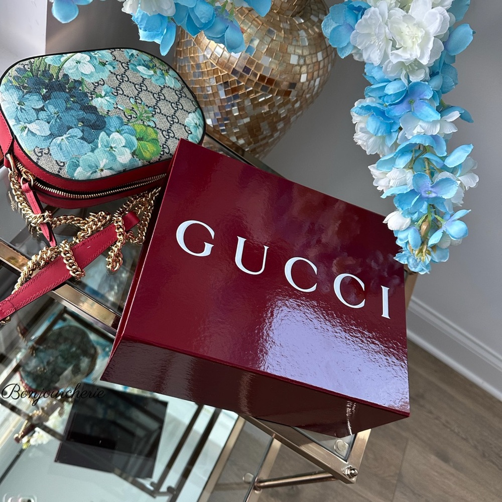 Gucci Floral Crossbody Bag - Blue and Green - Picture 2 of 15